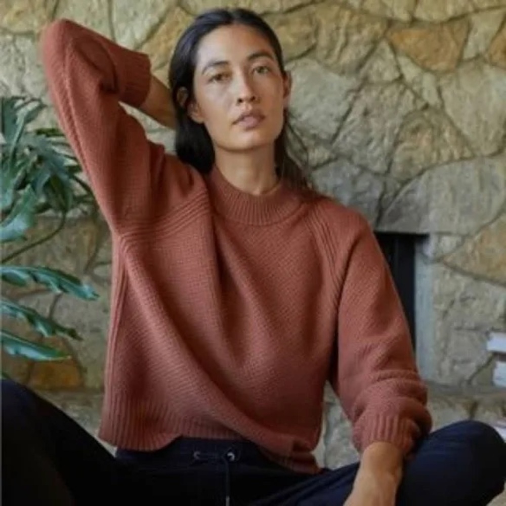 everlane stroopwafel cashmere sweater